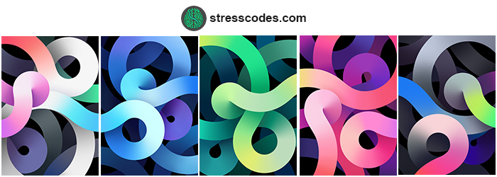 Preview of Apple iPad Air 2020 stock wallpapers.